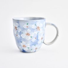 画像1: やよい花 マグカップ ブルー (1)