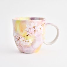 画像1: 花がすみ マグカップ ピンク (1)